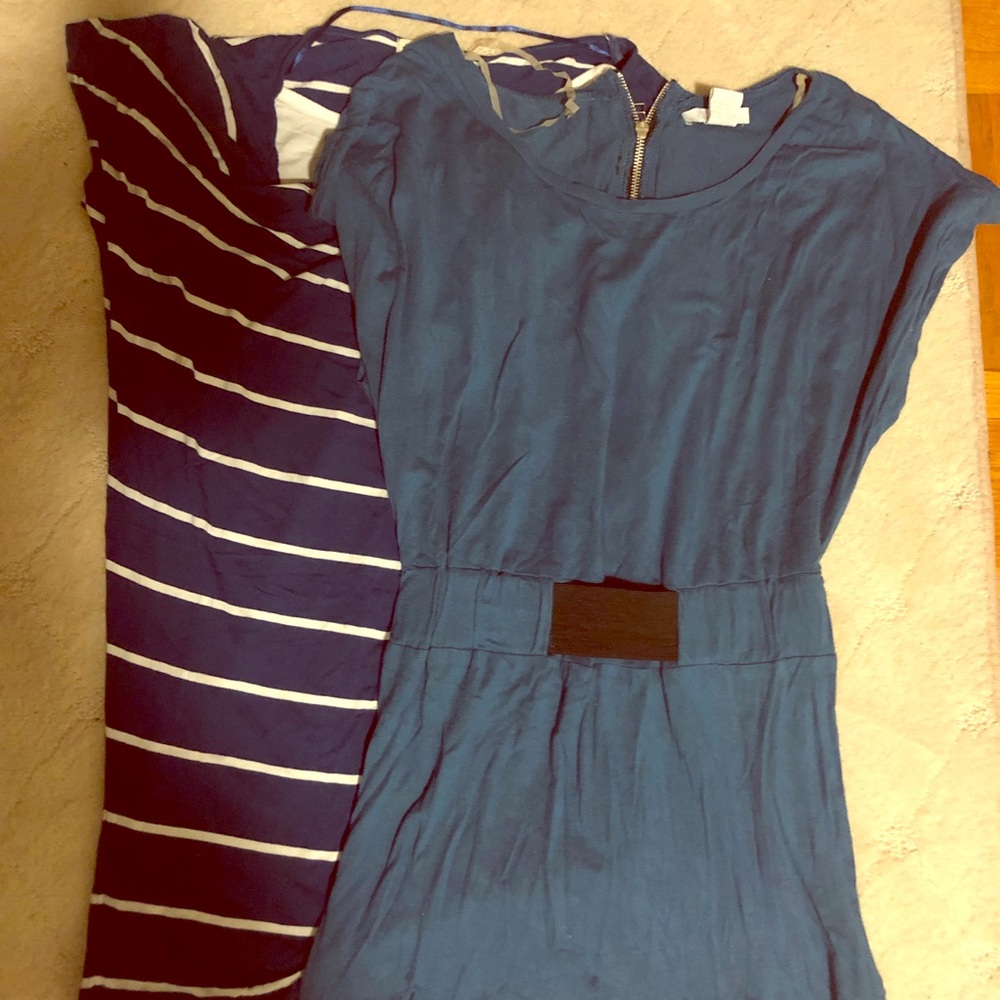 2 blue dresses size small